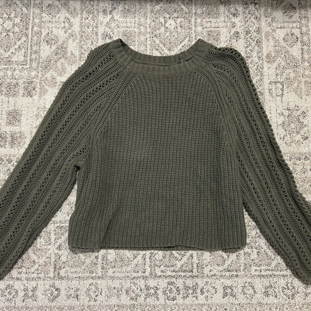 American Eagle Knit Sweater - Army Green